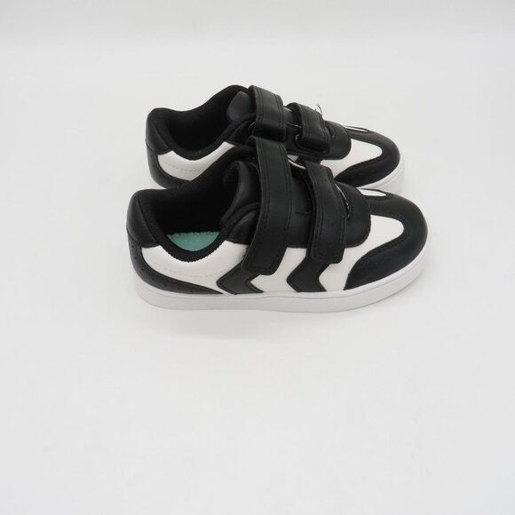 Dr Scholls Black & White Kids Sneakers Faux Leather Upper Size 10 NEW - Picture 2 of 8